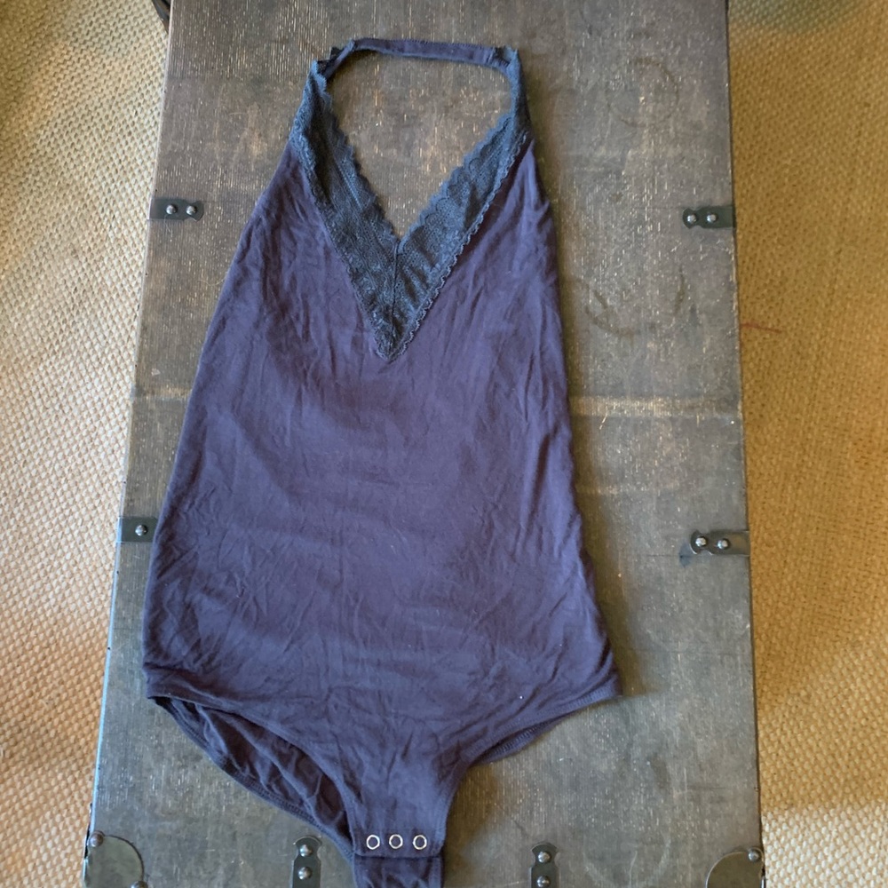 American Eagle grey bodysuit